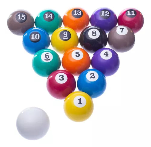 Bola Branca P/ Sinuca Bilhar Snooker 54mm Com Triangulo