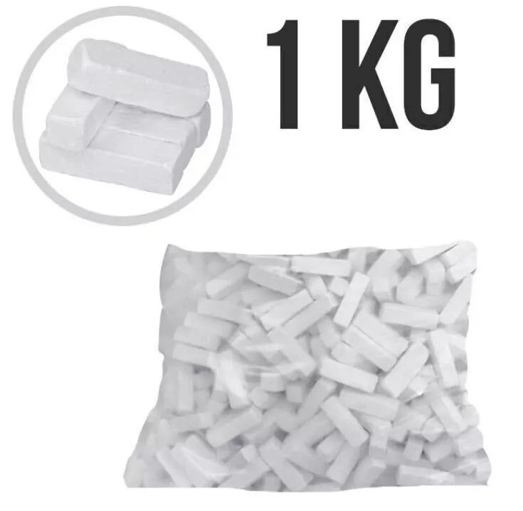 Giz Branco 1kg p/ Sinuca Bilhar