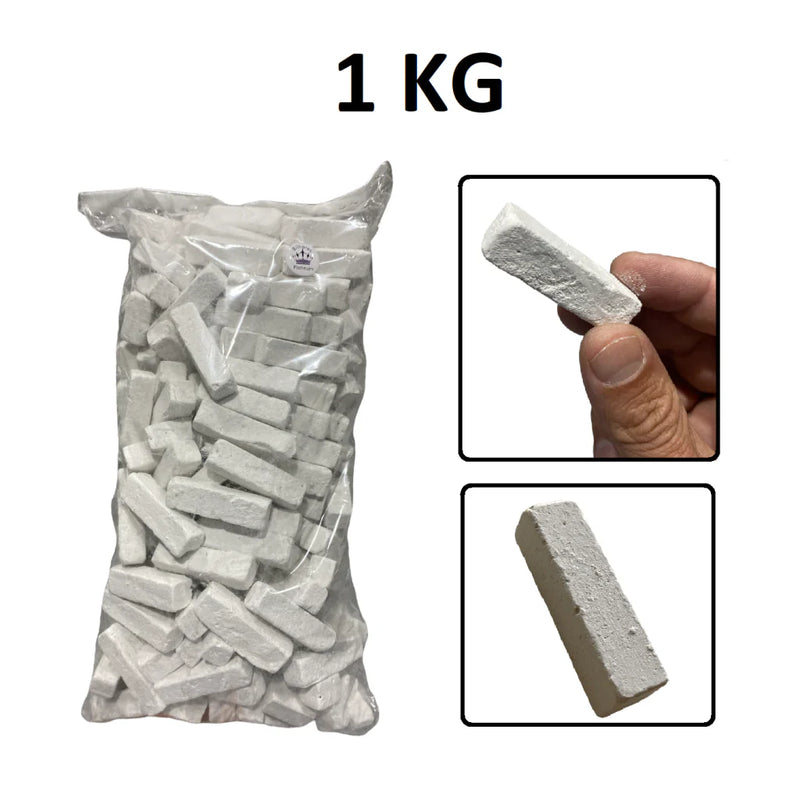 Giz Branco 1kg p/ Sinuca Bilhar